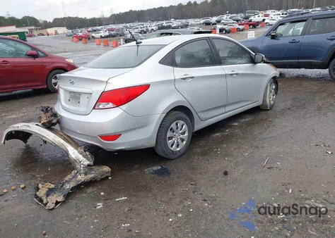 2015 Hyundai Accent Gls z USA, uszkodzony, nr VIN KMHCT4AEXFU825739